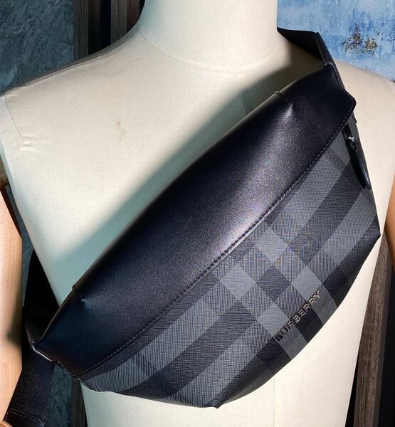 Мужская сумка слинг Burberry мужской канва графитовый 155333