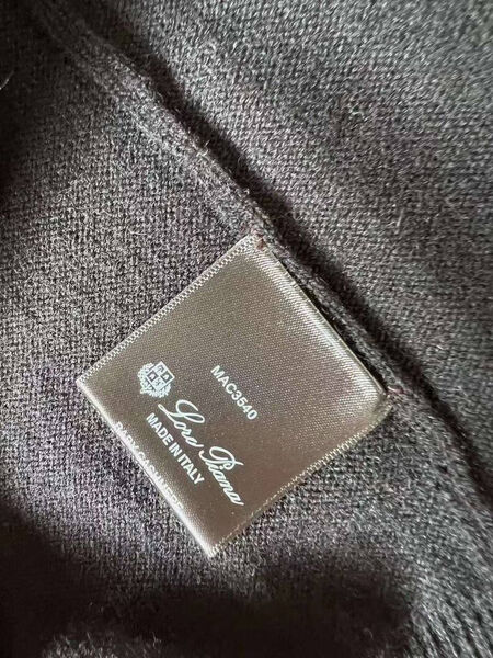 Мужской джемпер Loro Piana мужской вязаная ткань черный 133499-5