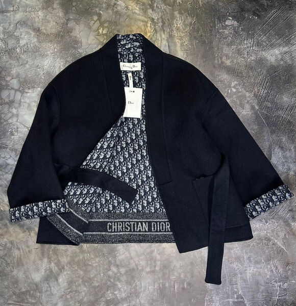 Пальто кимоно Christian Dior женский черный 123584-3