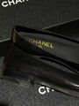 Балетки Chanel женский кожа черный 146300-3