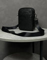 Мужская сумка мессенджер Bottega Veneta мужской кожа черный 200787-5