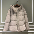 Пуховик Loro Piana женский бежевый 62821-2