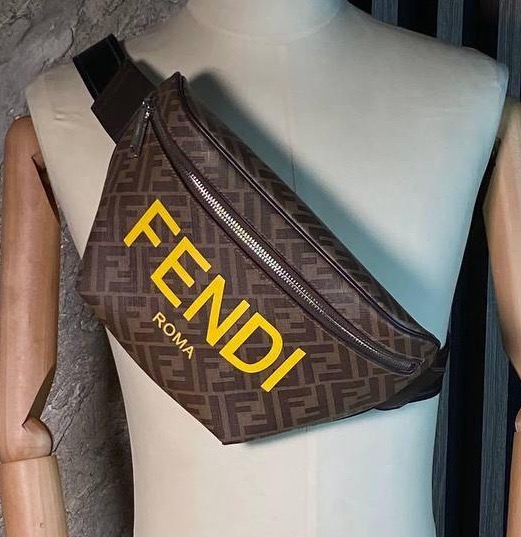 Мужская сумка слинг Fendi мужской кожа 132075