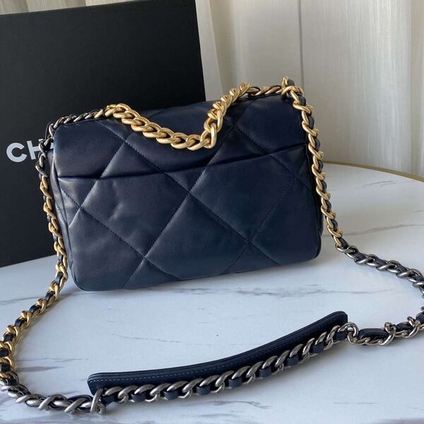 Сумка Chanel (26 см) женский кожа синий 73548-6