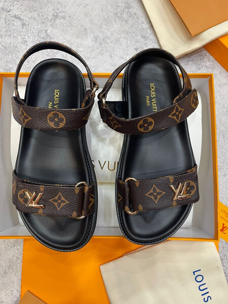 Сандалии Louis Vuitton женский кожа 118767-2