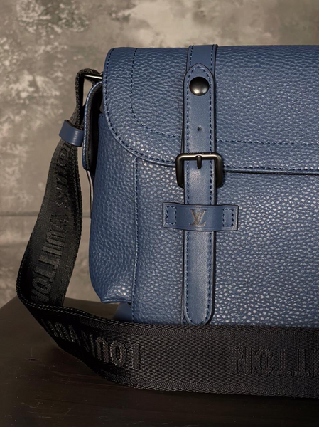 Мужская сумка мессенджер Louis Vuitton мужской кожа синий 42936-4