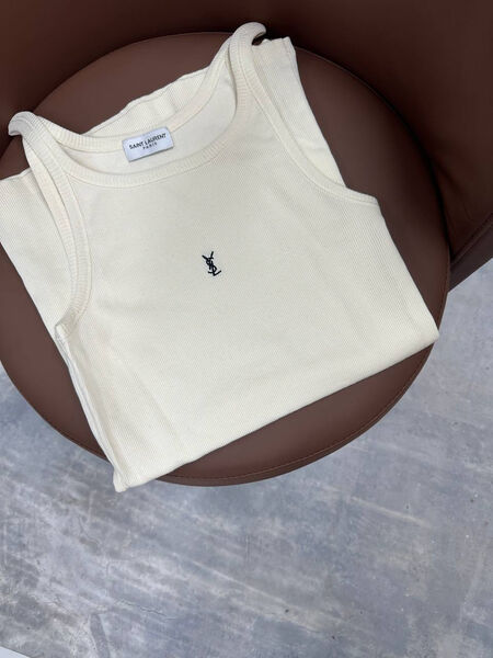 Майка Saint Laurent женский белый 185240-5