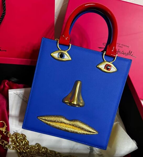 Сумка Schiaparelli женский кожа swift темно-синий 174281