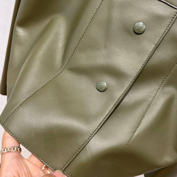 Куртка Loewe женский кожа болотный 156761-6
