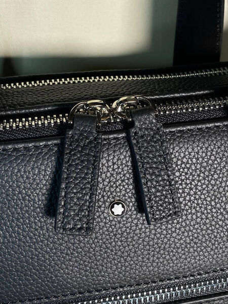Мужской портфель Montblanc мужской кожа черный 135874-6