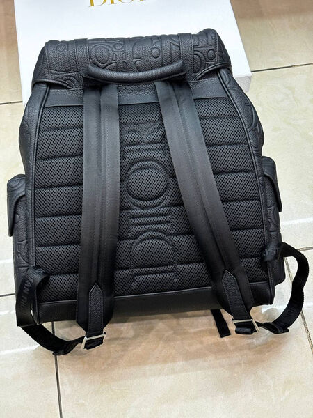 Мужской рюкзак Christian Dior мужской кожа черный 168446-2