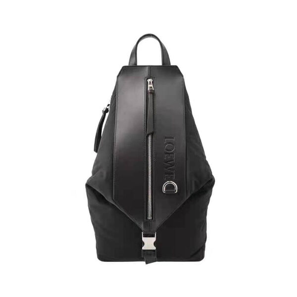 Мужской рюкзак Loewe мужской кожа черный 168839-6