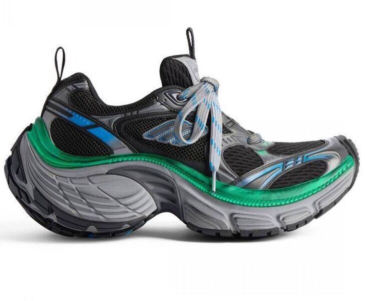 Кроссовки Balenciaga женский кожа черный 148689