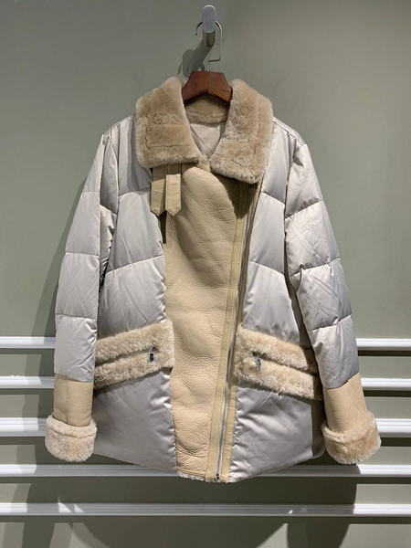 Пуховик Loro Piana женский графитовый 62829-3