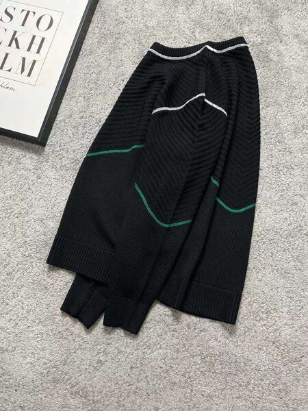 Мужской свитер Bottega Veneta мужской вязаная ткань черный 126812-9