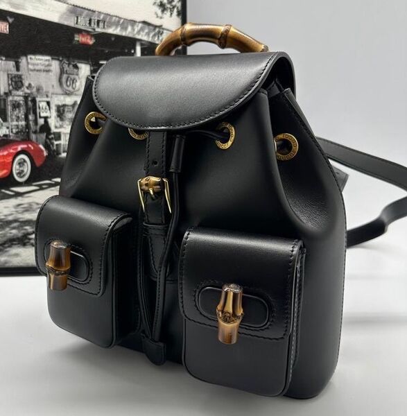 Рюкзак Gucci женский кожа черный 102395