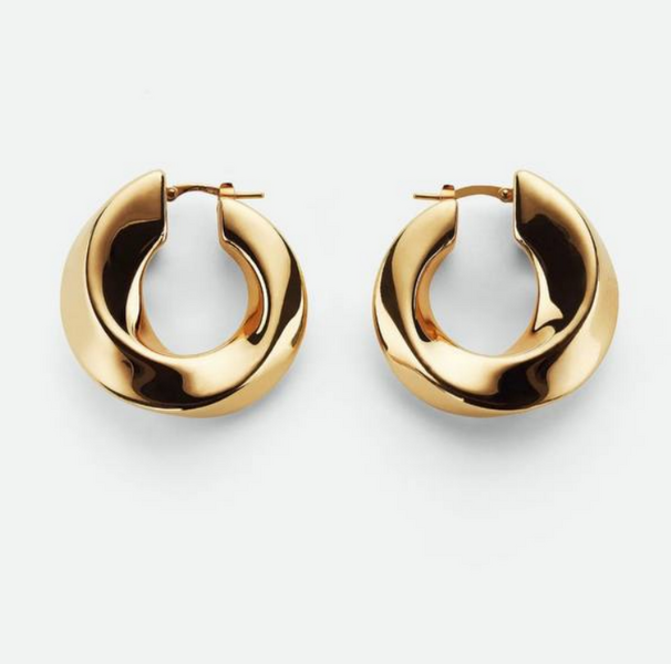 Серьги Bottega Veneta бронзовый 175945