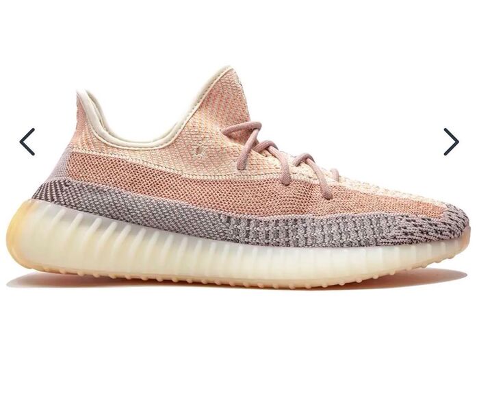 Мужские кроссовки Adidas Yeezy Boost мужской текстиль розовый 140879