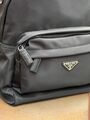 Мужской рюкзак Prada мужской нейлон черный 53373-3