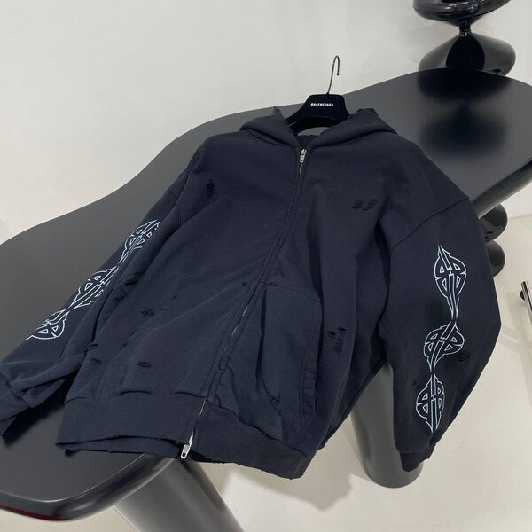 Худи Balenciaga женский синий 128574-2