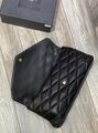 Клатч Saint Laurent женский кожа черный 26193-5