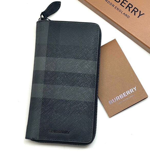 Мужской кошелек Burberry мужской кожа черный 108393