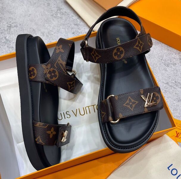 Сандалии Louis Vuitton женский кожа chèvre 118767