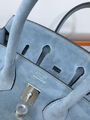Сумка Hermès Birkin 25 женский замша бирюзовый 155724-3
