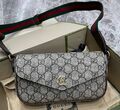 Сумка Gucci женский канва monogram серебристый 129306