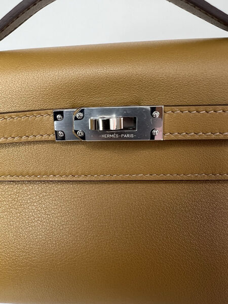 Сумка Hermèskelly 20 Pochette женский кожа 138060-4