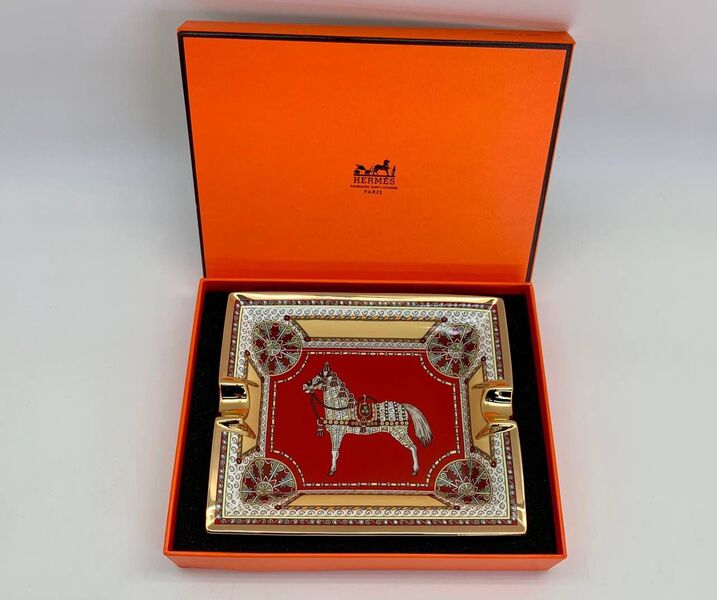 Пепельница Hermès винный 56454