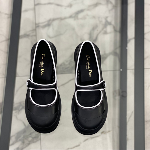Дерби Christian Dior женский кожа черный 16297-2