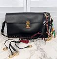 Сумка Prada женский кожа swift черный,серебристый 174049