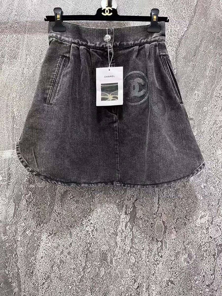 Юбка Chanel женский джинса графитовый 106917-3