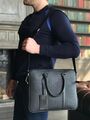 Мужской порфель Prada мужской кожа черный 42864-6