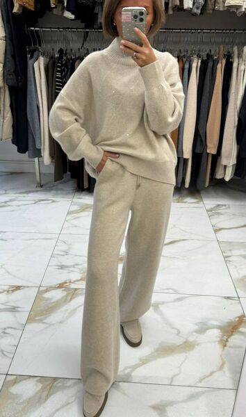 Костюм Brunello Cucinelli женский бежевый 167074
