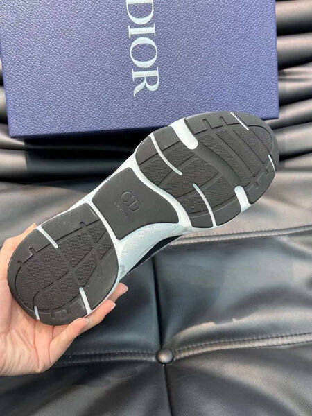 Мужские кроссовки Christian Dior мужской текстиль бирюзовый 154513-8