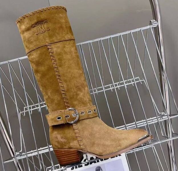 Сапоги Celine женский замша 168803
