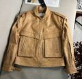 Куртка Saint Laurent женский кожа бежевый 160256-1