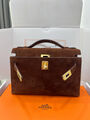 Сумка Hermèskelly Pochette женский замша бордовый 155741-3
