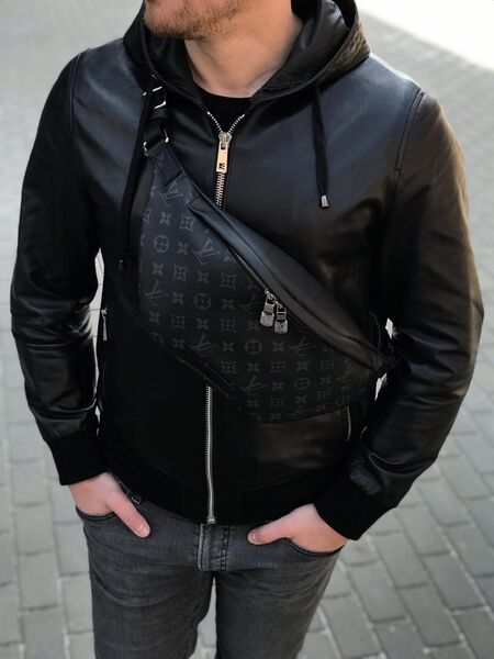 Мужская сумка слинг Louis Vuitton мужской канва графитовый 55268-6