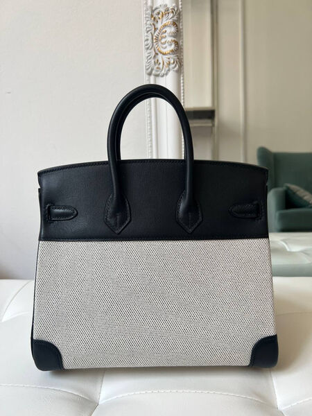 Сумка Hermès Birkin 25 женский кожа swift черный 150146-3
