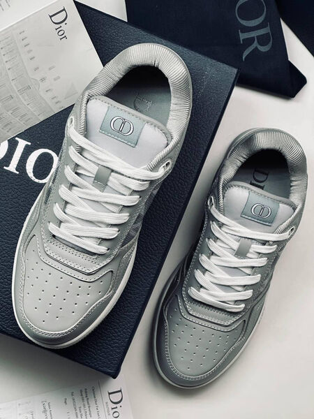 Мужские кроссовки Christian Dior мужской кожа графитовый 154520-4