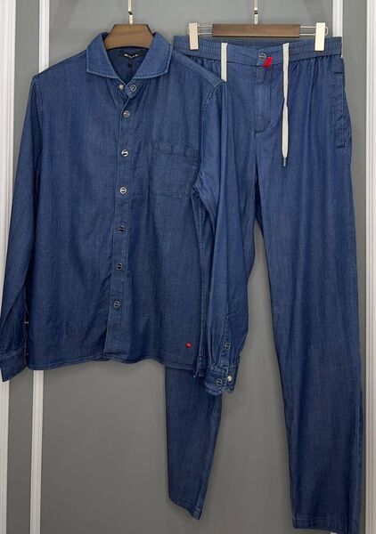 Мужской костюм Kiton мужской синий 145582