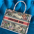 Сумка Christian Dior Book 36 женский текстиль винный 74173