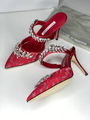 Туфли Manolo Blahnik женский бордовый 80813-2