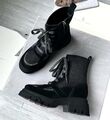 Ботинки Brunello Cucinelli женский текстиль черный 124983-1