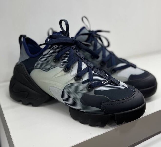 Кроссовки Christian Dior женский кожа графитовый 98157