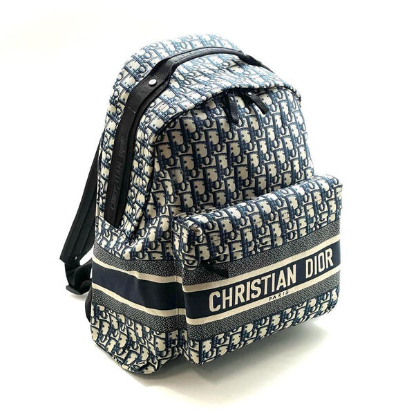 Рюкзак Christian Dior женский текстиль синий 65031-2