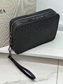 Мужской клатч Bottega Veneta мужской кожа черный 150005-5